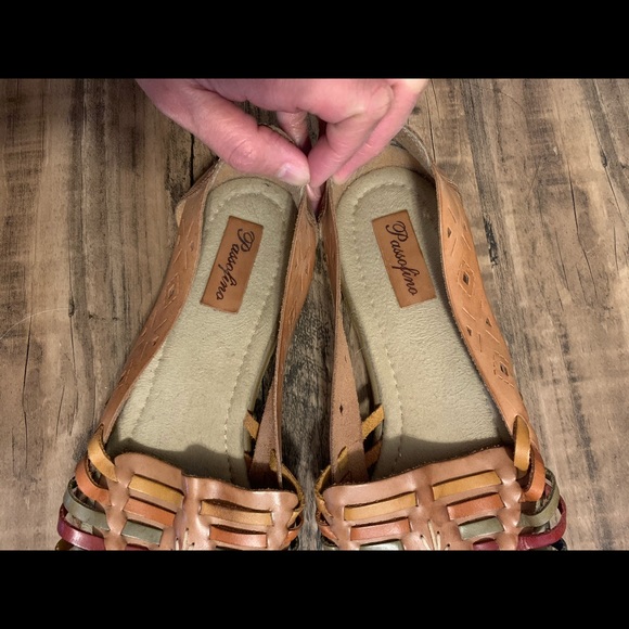 Gorgeous real leather Passofino shoes boho style. - Picture 6 of 6